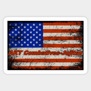 American Flag AKT Combatives Jujitsu Sticker